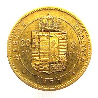 Austria Hungary 20 Fr / 8 Frt 1877 KB