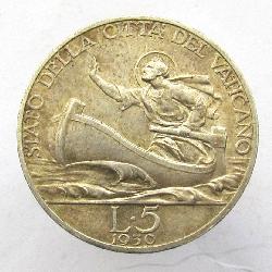 Vatican 5 lire 1930