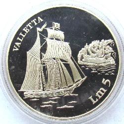 Malta 5 lire 1994