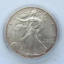 США 1 доллар - 1 унция. 2001