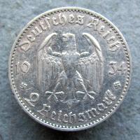 Germany 2 RM 1934 F