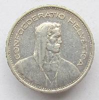 Switzerland 5 francs 1933 B