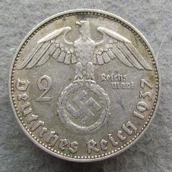 Germany 2 RM 1937 J