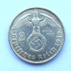 Germany 2 RM 1939 B