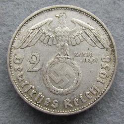 Германия 2 RM 1938 B