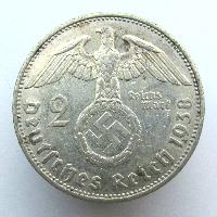 Германия 2 RM 1938 F