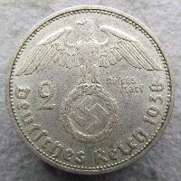 Germany 2 RM 1938 D