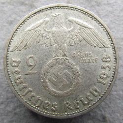 Германия 2 RM 1938 D