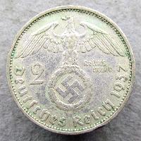 Deutschland 2 RM 1937 F