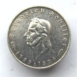 Deutschland 5 RM 1934 F