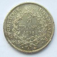 France 5 francs 1873 A