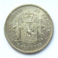 Spanien 5 pts 1878