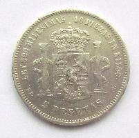 Spanien 5 pts 1875