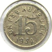 Tuva 15 kopějka 1934