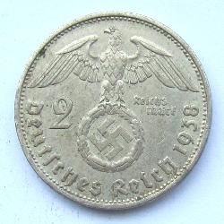 Německo 2 RM 1938 B