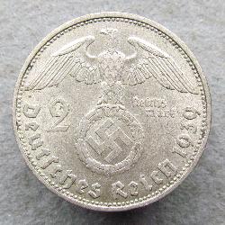 Germany 2 RM 1939 D