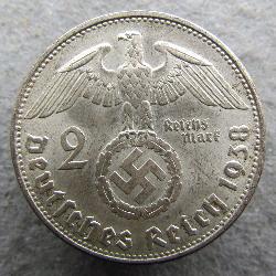 Germany 2 RM 1938 B