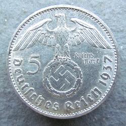 Германия 5 RM 1937 E