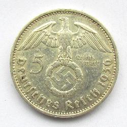 Deutschland 5 RM 1936 F