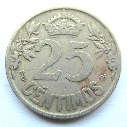 Spain 25 centimos 1925