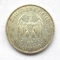 Germany 5 RM 1934 J