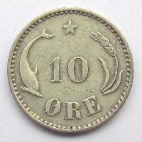 Denmark 10 ore 1891