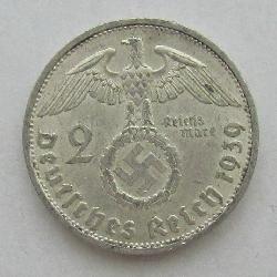 Německo 2 RM 1939 B
