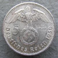 Germany 5 RM 1936 A