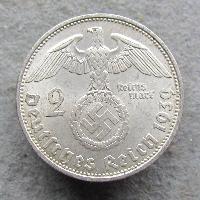 Germany 2 RM 1939 D