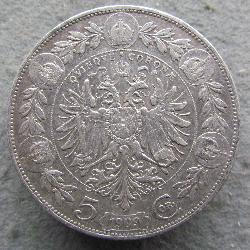 Austria Hungary 5 Krones 1909