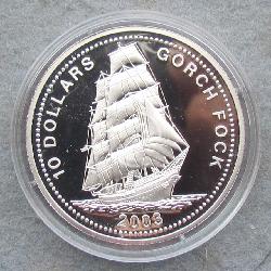 Libérie 10 dolarů 2003