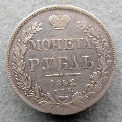 Russia 1 Rubl 1842 SPB ACh