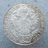 Austria Hungary 20 kreuzer 1830 A