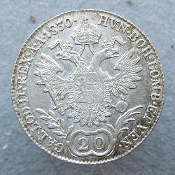 Austria Hungary 20 kreuzer 1830 A