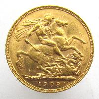 Velká Británie Sovereign 1908