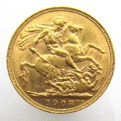 Velká Británie Sovereign 1908