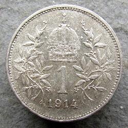 Rakousko-Uhersko 1 korona 1914