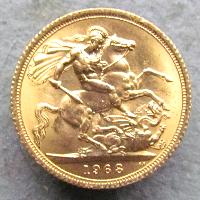 Velká Británie Sovereign 1968