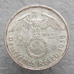Германия 2 марки 1939 A