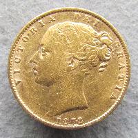 Velká Británie Sovereign 1872