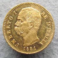 Italy 20 lire 1881