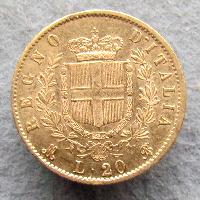 Italien 20 Lire 1873
