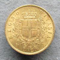 Italy 20 lire 1862