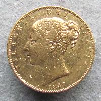 Great Britain Sovereign 1847