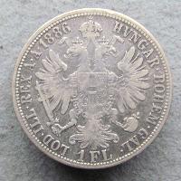 Austria Hungary 1 FL 1886