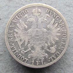 Austria Hungary 1 FL 1886