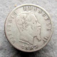 Italien 20 centesimo 1863 M BN