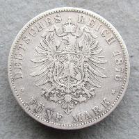 Hamburg 5 mark 1876 J