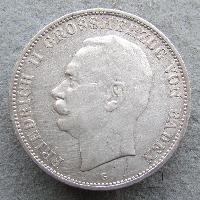 Баден 5 марок 1908 G