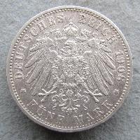 Baden 5 mark 1908 G